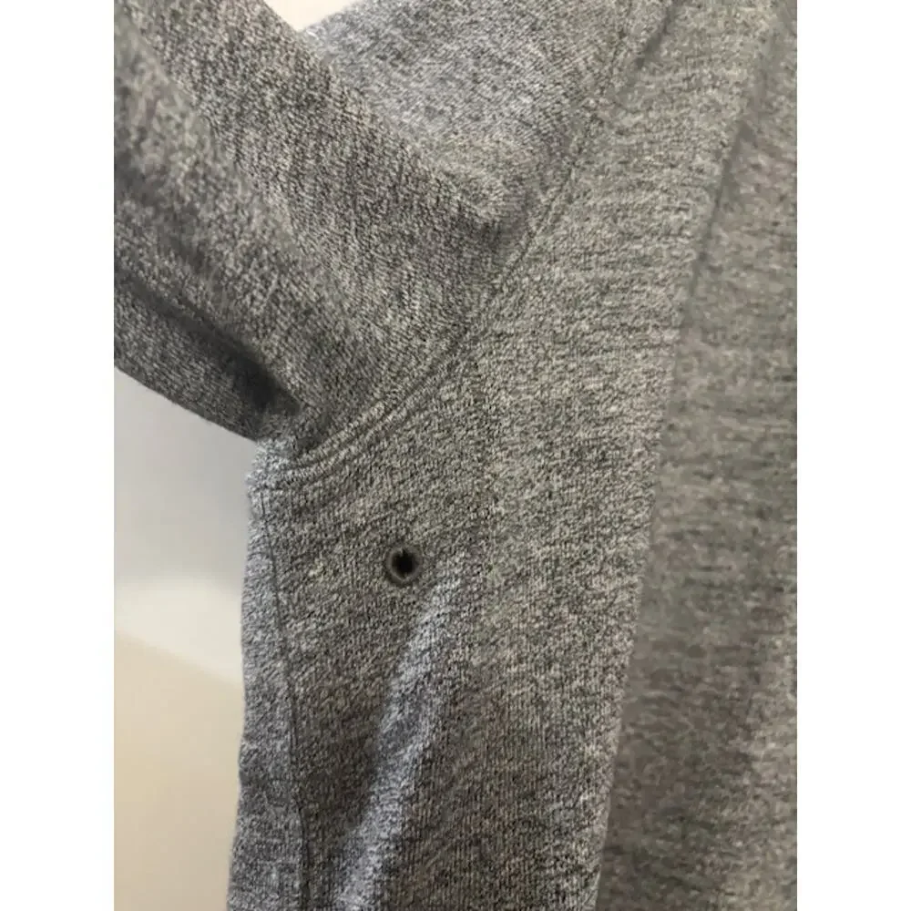 J. Crew Quarter Zip Pullover Men's 2XL XXL Gray 100% Cotton Sweater NWT